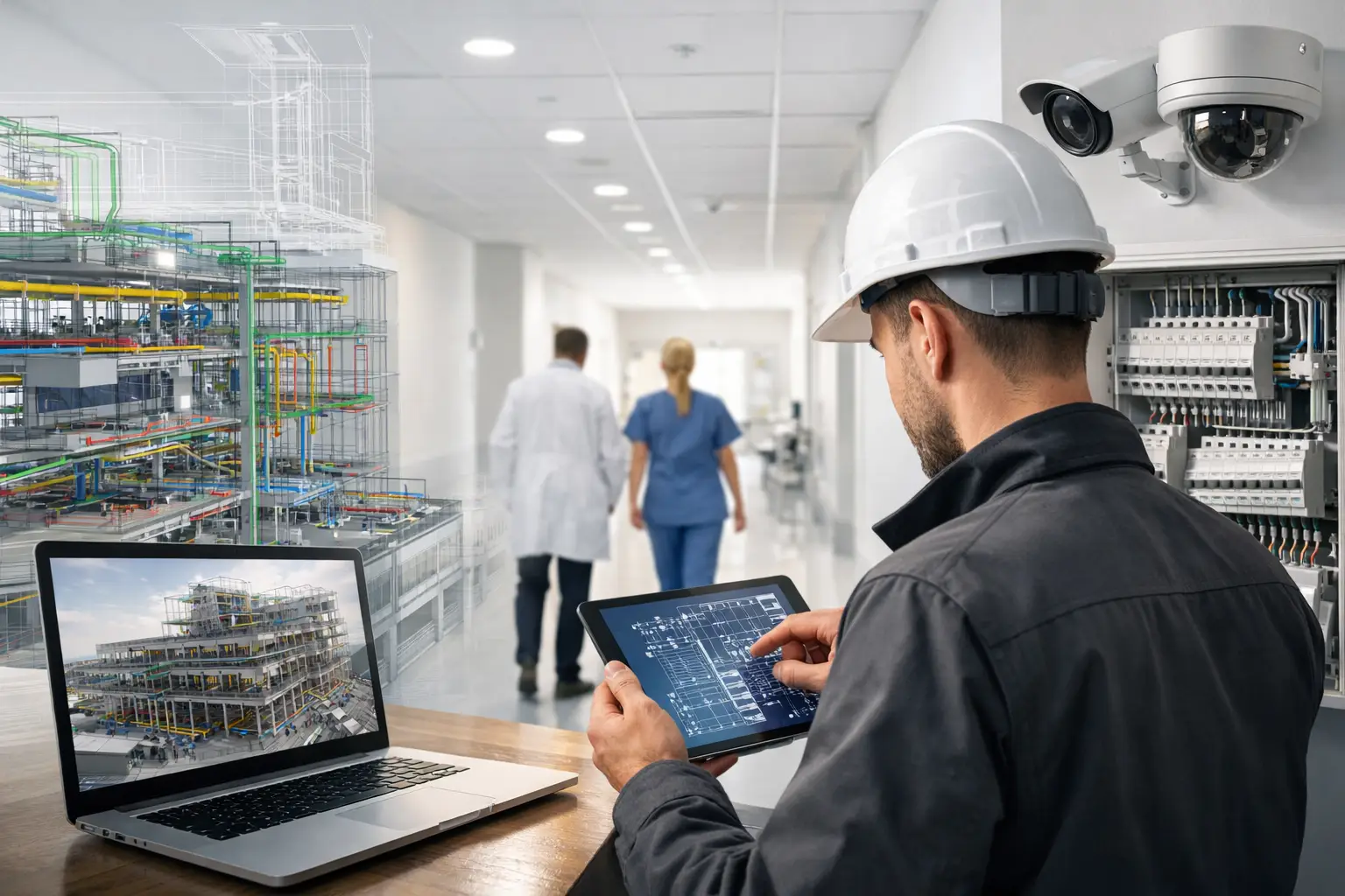 Elektroplanung für Kliniken mit BIM und Sicherheit